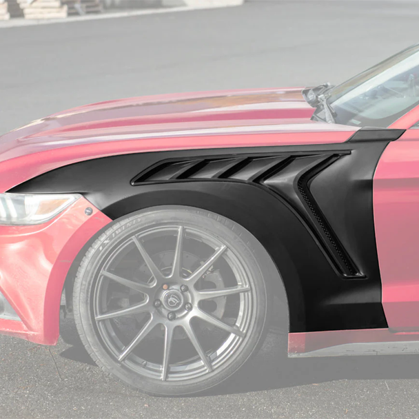 S550 Mustang GTD Style Vented Side Fenders, Unpainted :: 2015-2017 Ford Mustang V6, EcoBoost & GT