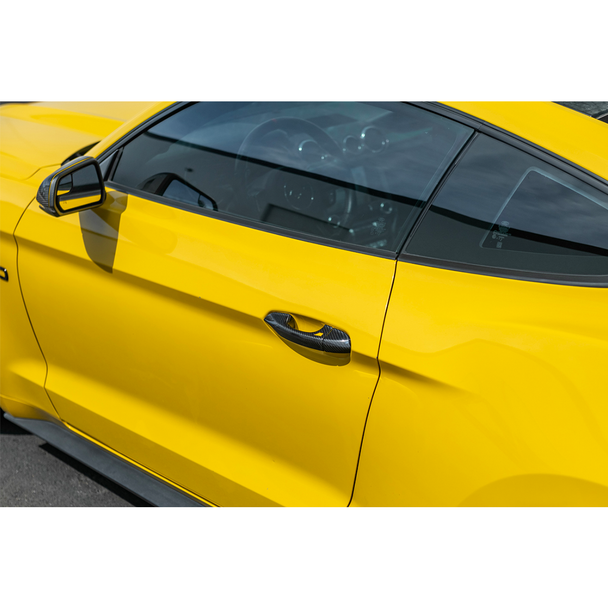 S550 Mustang Door Handle Covers, Carbon Fiber :: 2015-2023 Ford Mustang