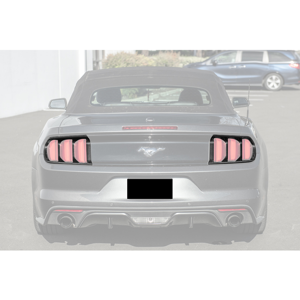 S550 Mustang Tail Light Bezel Covers, Carbon Fiber :: 2015-2017 Ford Mustang