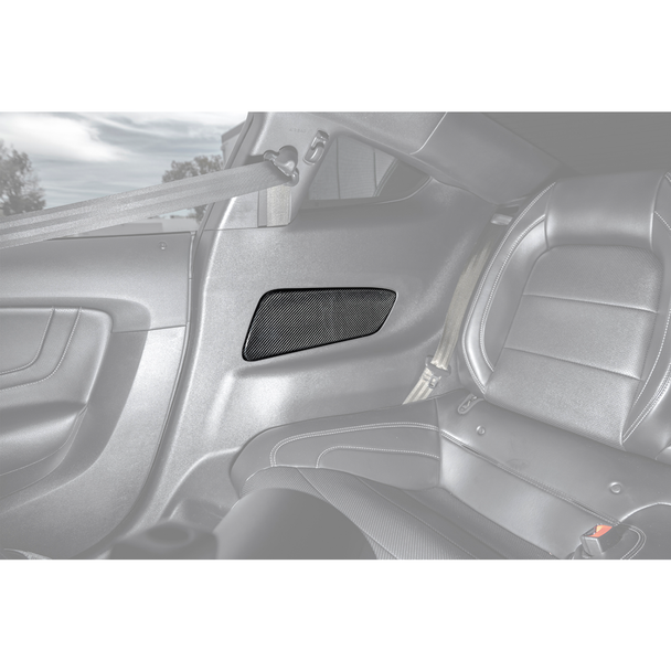 S550 Mustang Rear Seat Decorative Board Covers, Carbon Fiber :: 2015-2023 Ford Mustang