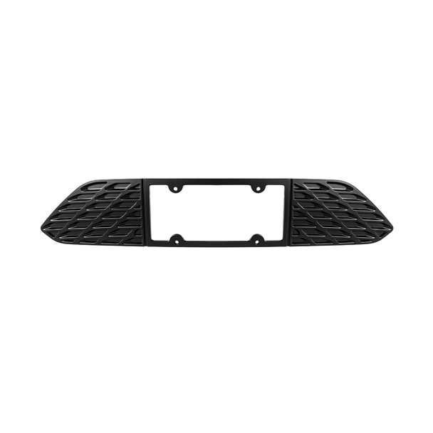 S550 Mustang Rear License Plate Frame Trim Cover, Matte Black :: 2015-2023 Ford Mustang