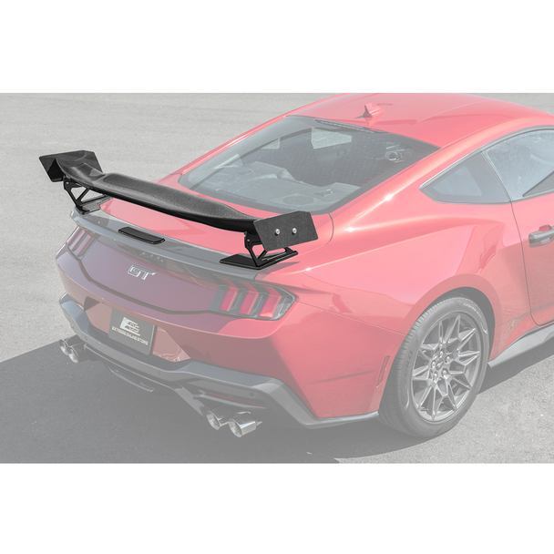 S650 Mustang APR Style High Wing Spoiler, Carbon Fiber :: 2024-2026 Ford Mustang Coupe