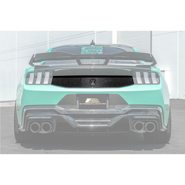 S650 Mustang Rear Trunk Panel Cover, Carbon Fiber :: 2024-2026 Ford Mustang