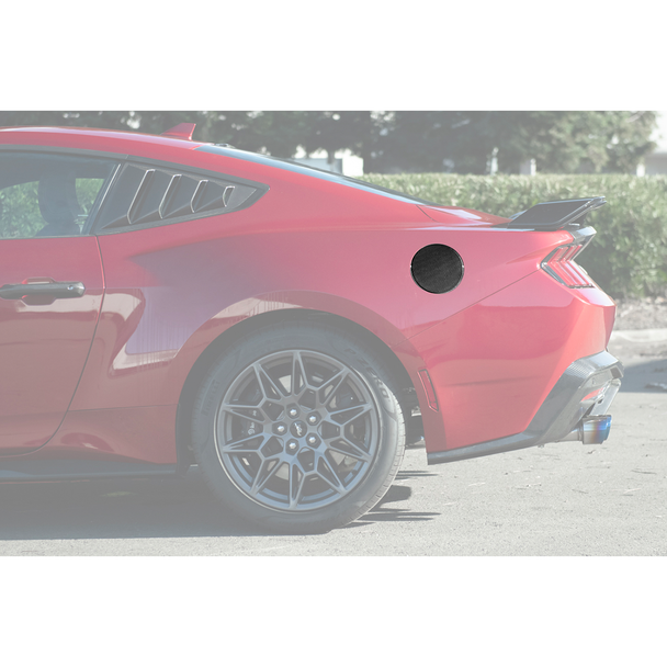 S650 Mustang Fuel Tank Lid Cover, Carbon Fiber :: 2024-2026 Ford Mustang