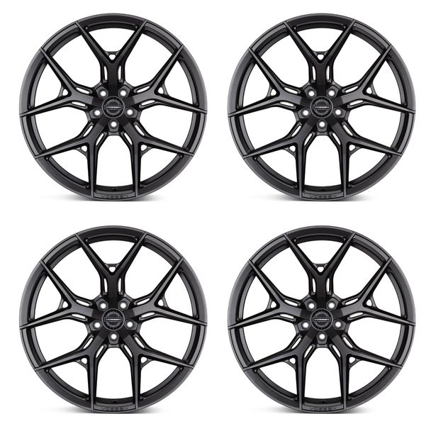 Vossen HF-5 Hybrid Forged Wheel Set , Matte Gun Metal, 20x9/21x12 :: 2020-2026 Corvette