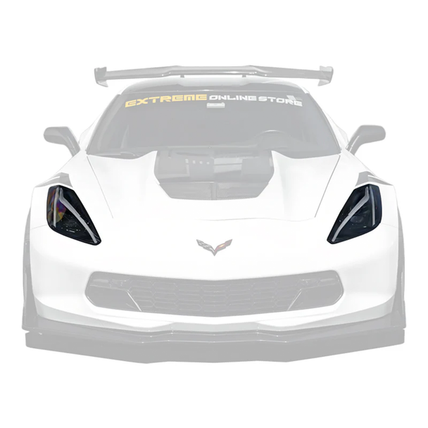 C7 Corvette C8 Style LED Sequential Headlights w/ Smoked Lens :: 2014-2019 C7 Corvette