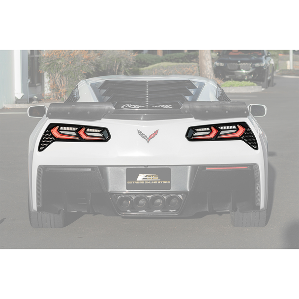C7 Corvette Factory Style Sequential LED Taillights, Clear Lens :: 2014-2019 C7 Corvette
