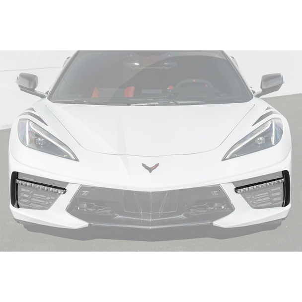 C8 Corvette Sequential LED DRL Light Bar Bezel Insert, Carbon Fiber :: 2020-2026 C8 Corvette Stringray & Z51