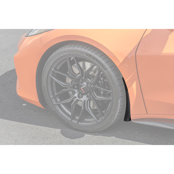 C8 Corvette XL Extended Front Splash Guards, Carbon Fiber :: 2023-2026 C8 Corvette Z06 & E-Ray