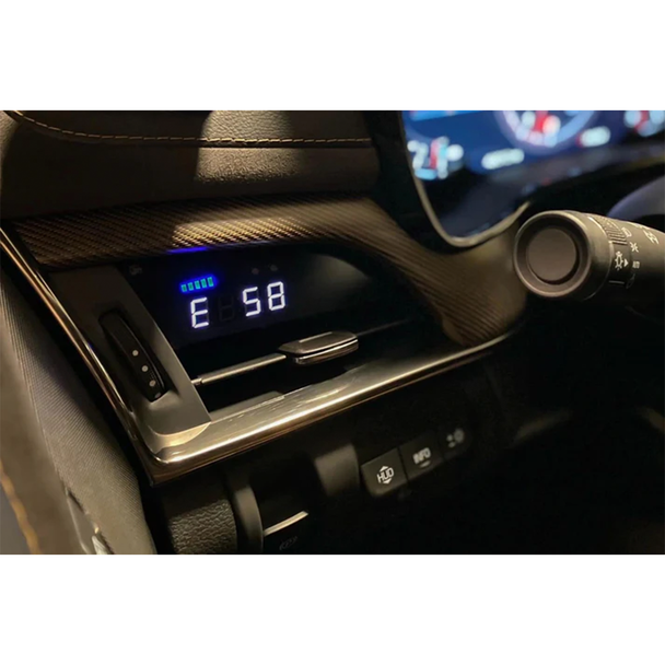 P3 Gauge - Cadillac ATS / ATS-V w/o OEM Vent Trim, Blue/White :: 2013-2019 Cadillac ATS & ATS-V