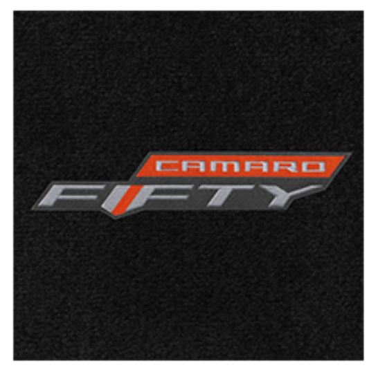 Lloyd 2pc Front Ultimat Floor Mats, Black Mats w/ Camaro Fifty Logo