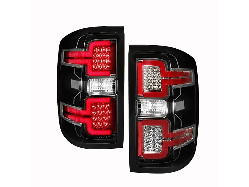 ANZO Sequential LED Taillights, Black Housing, Clear Lens