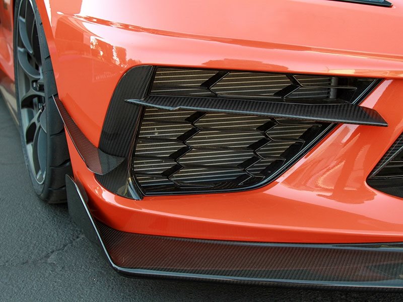 APR Front Bumper Side Bezels, Carbon Fiber