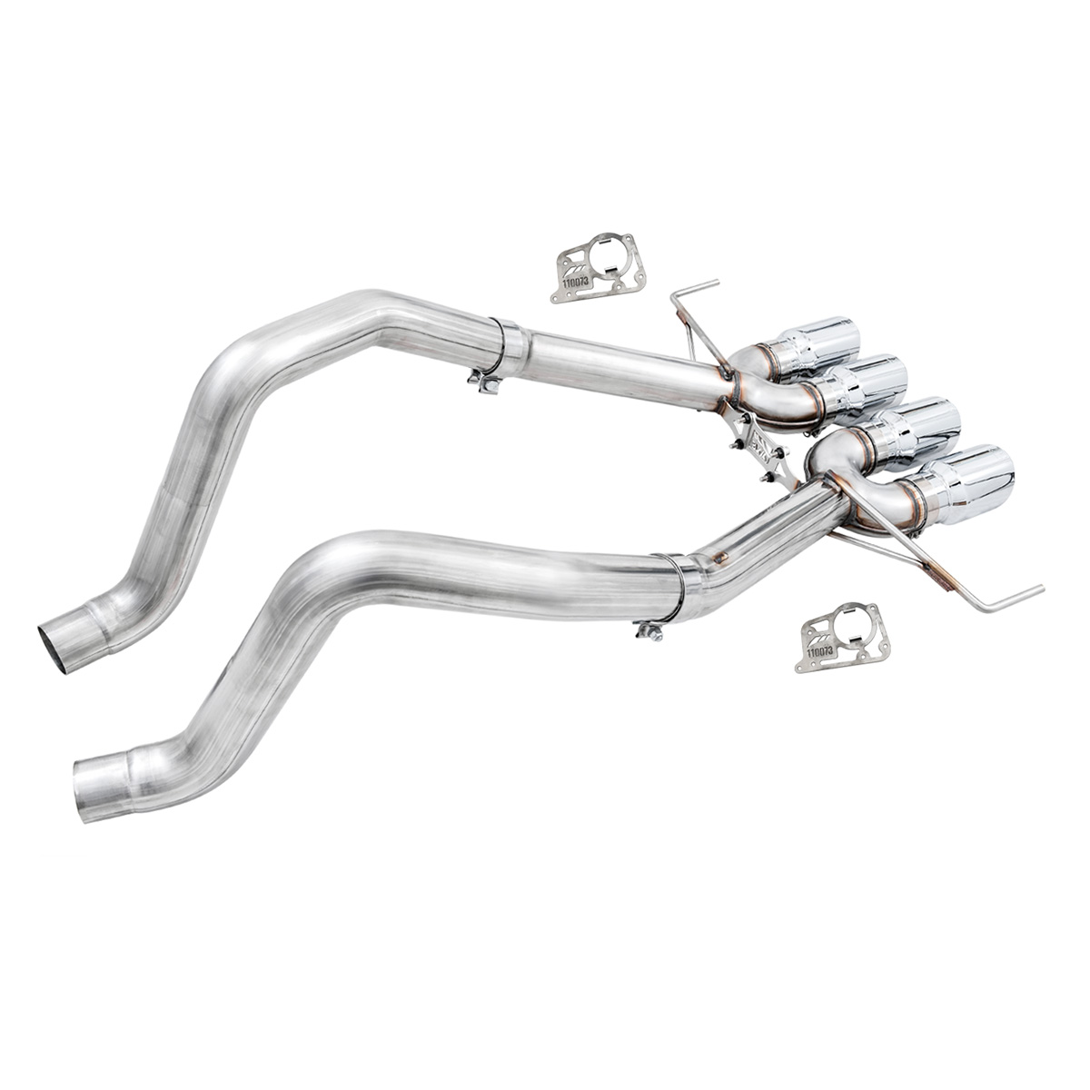 AWE Track Edition Axle-Back Exhaust, Quad Chrome Silver Tips, 3020