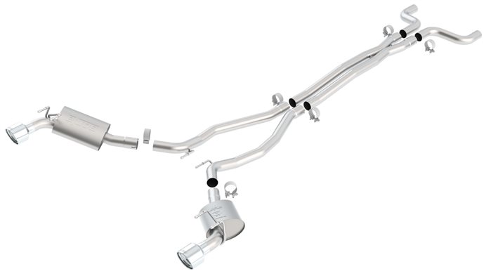 Borla S-Type Cat-Back Exhaust System 140280 w/ 4.5