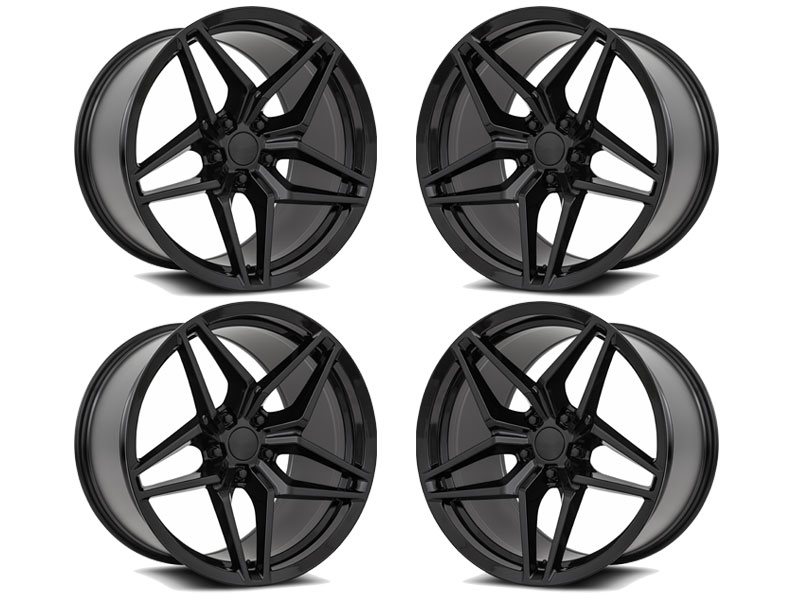 MRR M755 C7 ZR1 Style Wheels, Gloss Black, 20x10 & 20x11