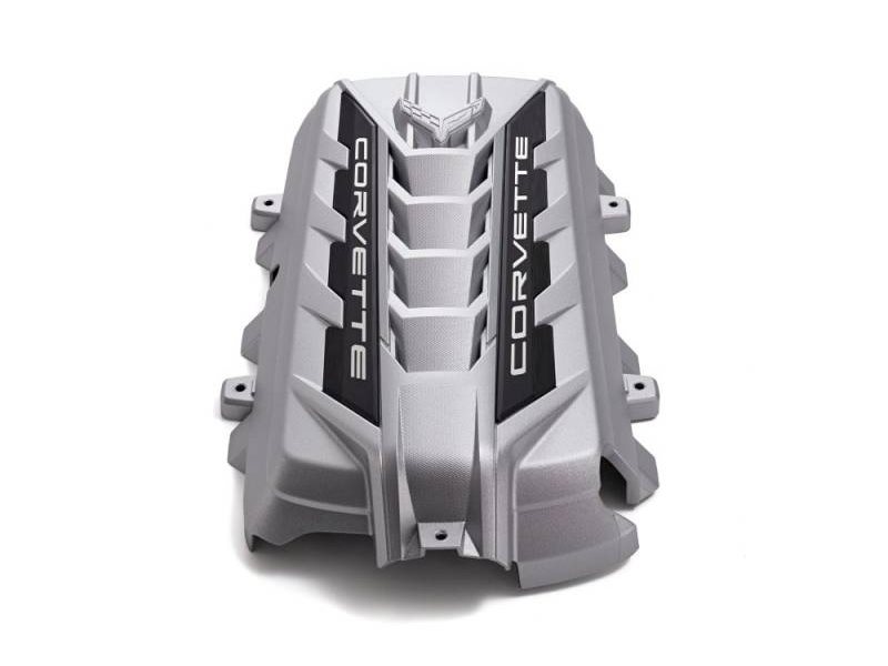Chevrolet LT2 Engine Cover, Sterling Silver