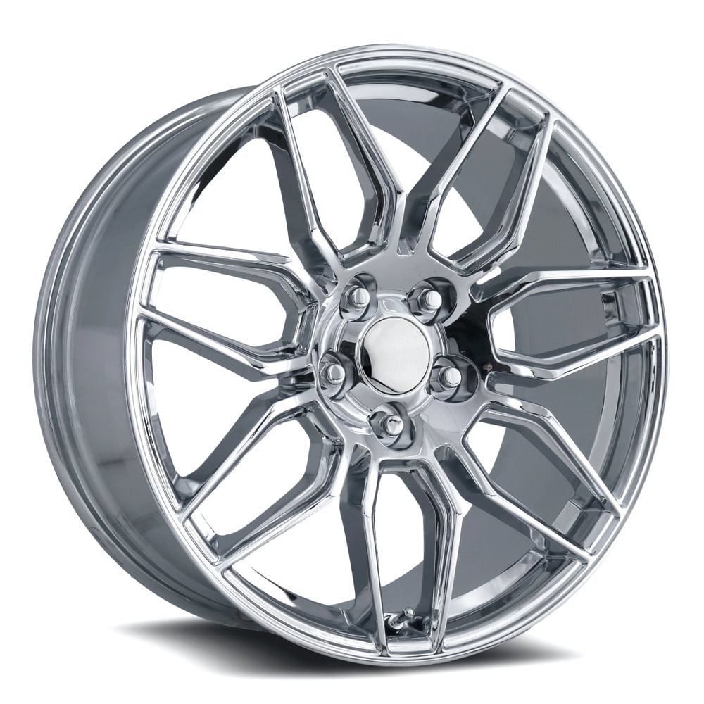 FR 401F C8 Z06 Replica Rear Wheel, Chrome, 20x12