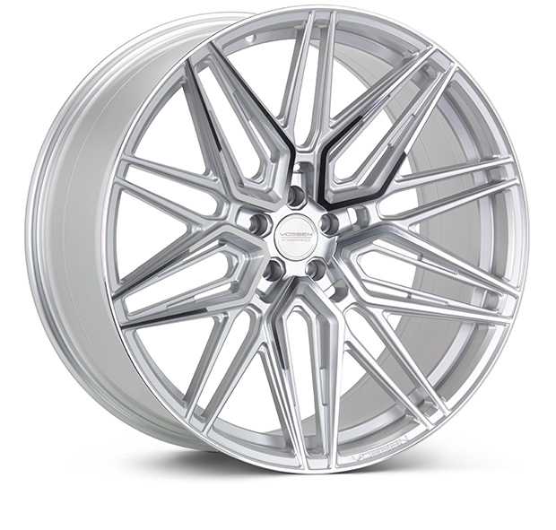 Vossen HF-7 Hybrid Forged Front Wheel, Silver Polished, Flat Face