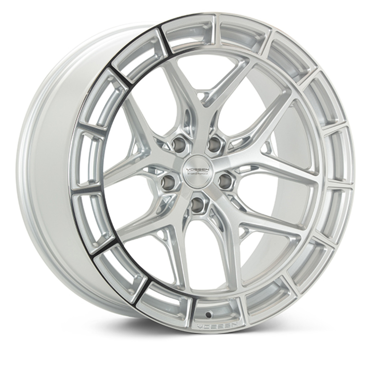 Vossen HFX-1 Hybrid Forged Rear Wheel, Silver Polished, Super Deep