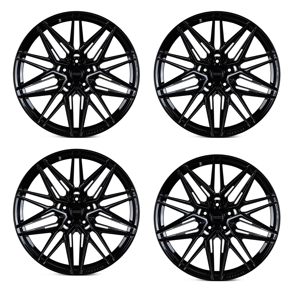 Vossen HF-7 Hybrid Forged Wheel Set, Gloss Black, 20x9 +35/20x11 +40
