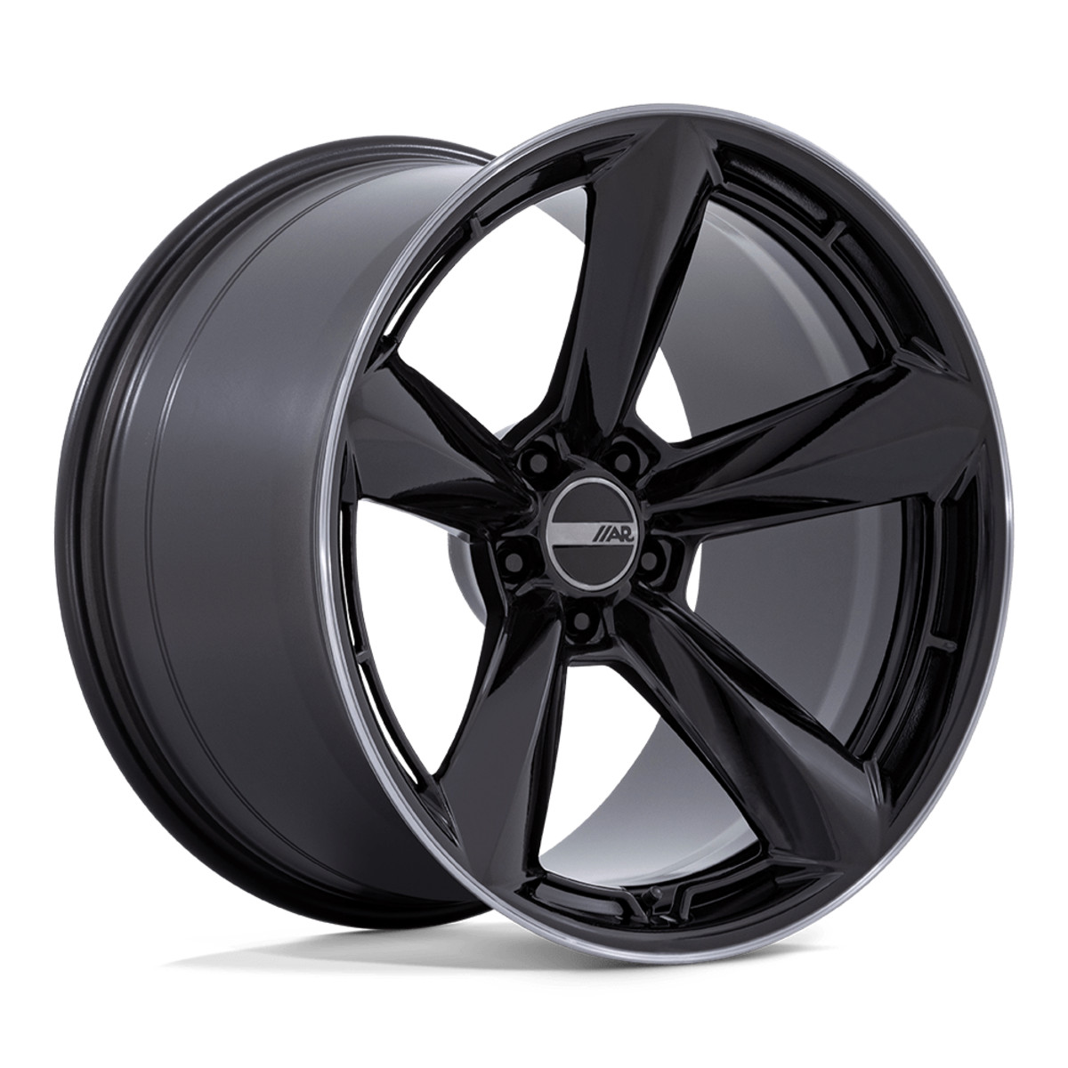 American Racing TTF Front Wheel, Gloss Black w/DDT Lip, 20x9.5 American Racing TTF Front Wheel, Gloss Black w/DDT Lip, 20x9.5