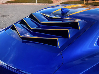 GLASSSKINZ 6th Gen BAKKDRAFT Rear Window Louver/Valance