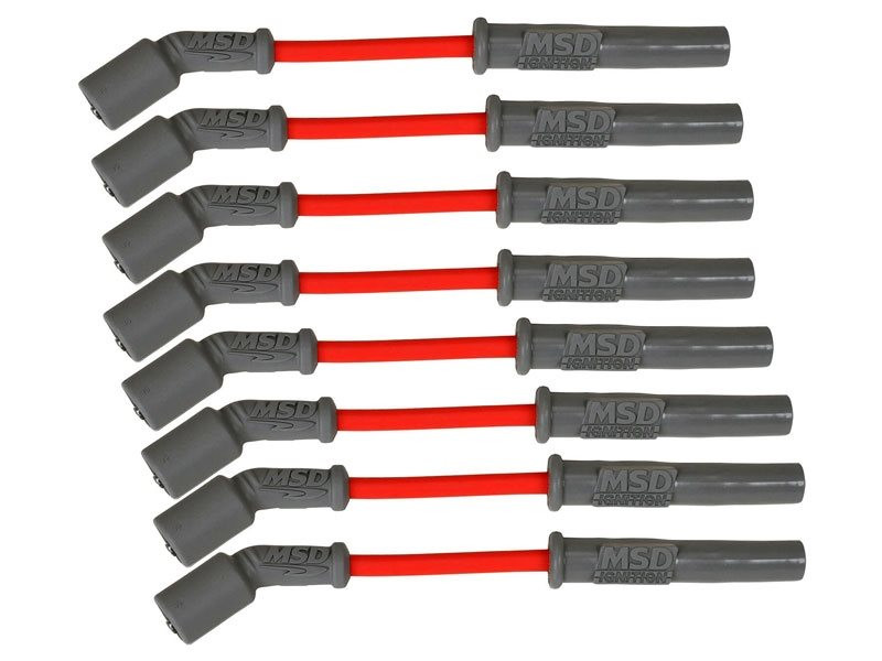 Image of MSD Super Conductor Red Spark Plug Wires :: 2010-2015 Camaro SS & ZL1