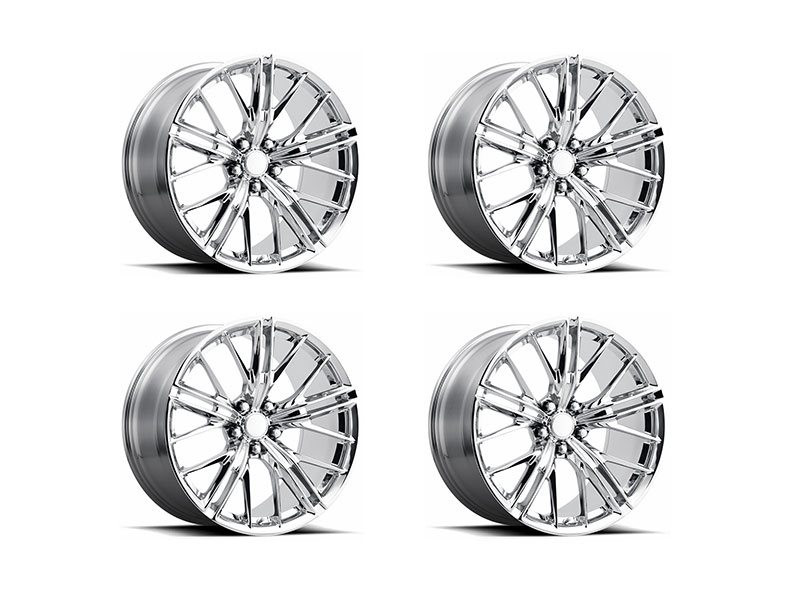 Image of Performance Replicas PR194 2017 ZL1 Replica Wheel Set, 20x10" +35mm, Chrome :: 2010-2024 Camaro