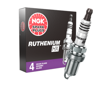 NGK Ruthenium HX Spark Plugs – 4-Pack For Buick, Cadillac, Ford, Lincoln, Suzuki, Saab