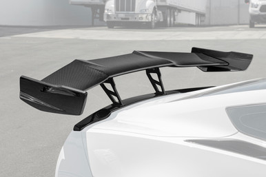 EOS ZR1 Style Extended High Wing Rear Spoiler, Carbon Fiber