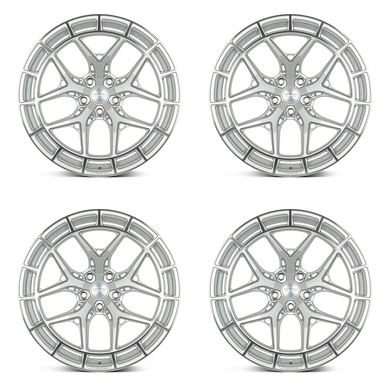 Vossen HFX-1 Hybrid Forged Wheel Set, Silver Polished, 20x9 +35