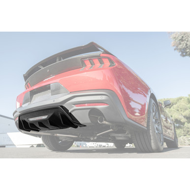 EOS Track Package Finned Rear Diffuser, Gloss Black