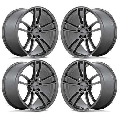 American Racing Mach Five Wheel Set, Graphite, 19x10 +40/20x11 +50
