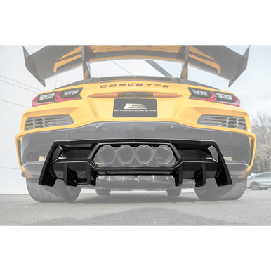 EOS Finned Rear Bumper Diffuser Add-On, Carbon Flash Metallic