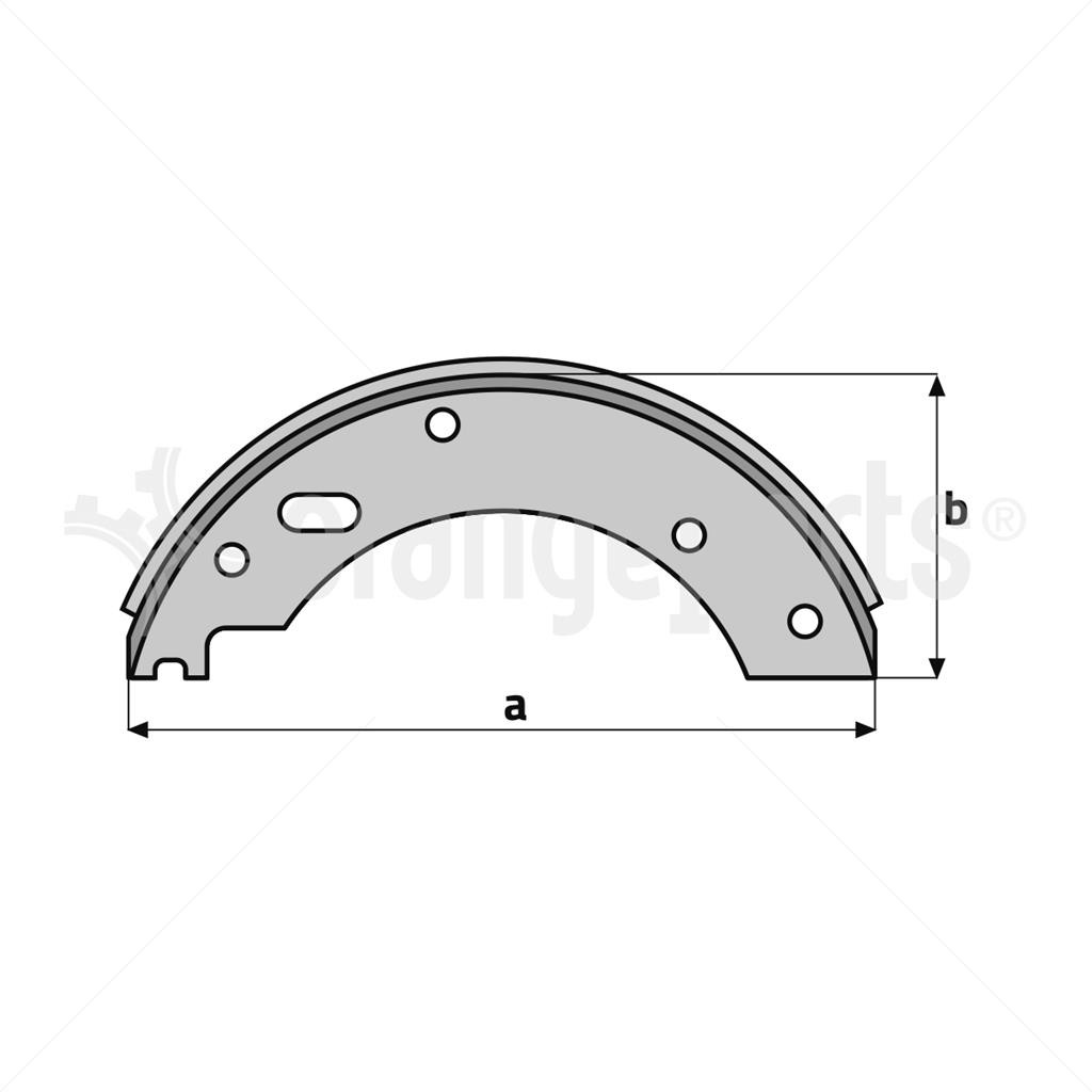 HYSTER 1358223 SHOE KIT BRAKE (2)