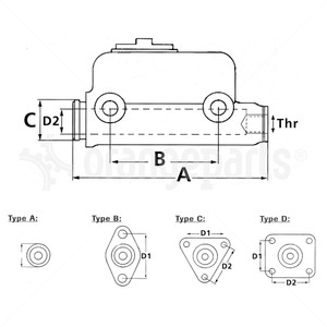 JUNGHEINRICH 14367310 MASTER BRAKE CYLINDER