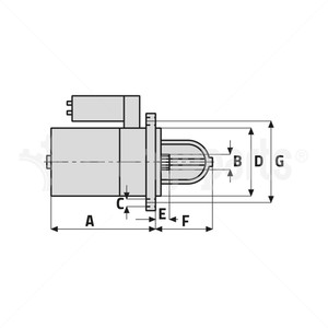 LINDE 0009700101 STARTER MOTOR ASSY.