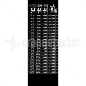 STILL 50024390134 CAPACITY PLATE