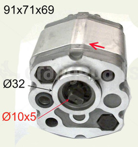 LINDE 0009812524 HYDRAULIC PUMP