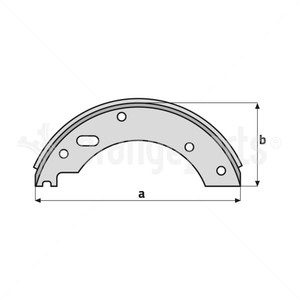 HYSTER 1327196 BRAKE SHOE