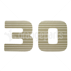 TOYOTA 987100301171 STICKER 30 GREY