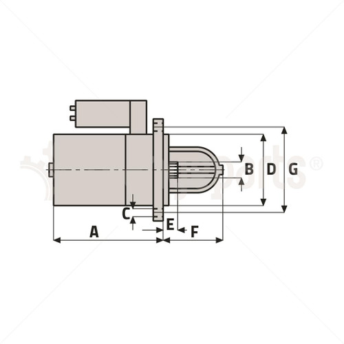 HYSTER 1650426 STARTER MOTOR