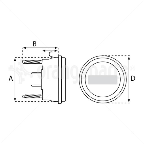 HYSTER 287125 HOUR METER 10 80V