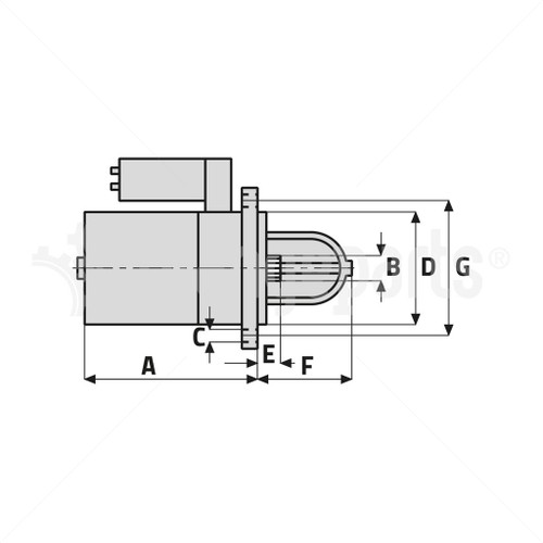 JUNGHEINRICH 50131372 STARTER MOTOR OEM 12V 8T