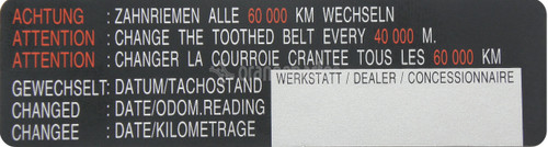 LINDE VW038010241 STICKER