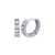 .925 CZ huggie hoop