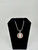 .925 sterling silver coin virgen mary w/ 2mm rope chain