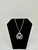 .925 sterling silver Mx Eagle w/ 2 mm chain