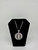 .925 sterling silver MX circle san judas/ w 2mm chain